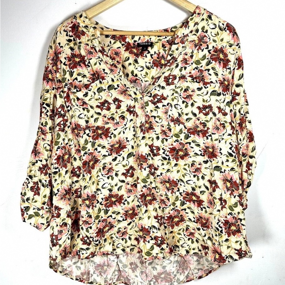 Floral Print Women's Blouse